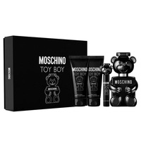 Moschino Toy Boy Мъжки комплект EdP 100 ml + афтършейв балсам 100 ml + душ гел 100 ml + EdP 10 ml   