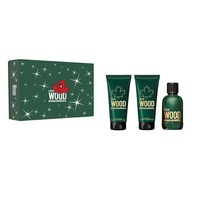 Dsquared2 Green Wood Комплект за мъже EdT 100 ml + афтършейв балсам 100 ml + душ гел 100 ml 