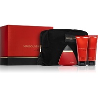 Mauboussin Mauboussin In Red Дамски Комплект - EdP 100 ml + боди лосион 100 ml + душ гел 100 ml + несесер 