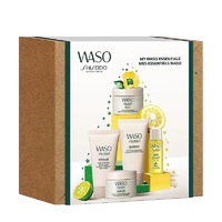 Shiseido WASO Дамски К-кт Mega Hydrating Moisturizer 15 ml + Gel-To-Oil Cleanser 30 ml + Yuzu Glow 7 ml + Sleeping Mask 15 ml + Scrub Mask 30 ml
