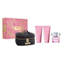Versace Bright Crystal  Дамски Комплект - EdT 90 ml + боди лосион 100 ml + душ гел 100 ml + чантичка