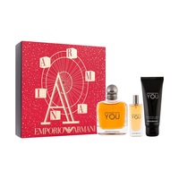 Armani Stronger With You комплект за Мъже EdT100 ml + душ гел 75 ml + EdT 15 ml  