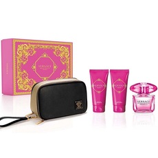 Versace Bright Crystal Absolu Дамски Комплект - EdP 90 + боди гел 100 ml + душ гел 100 ml + чантичка